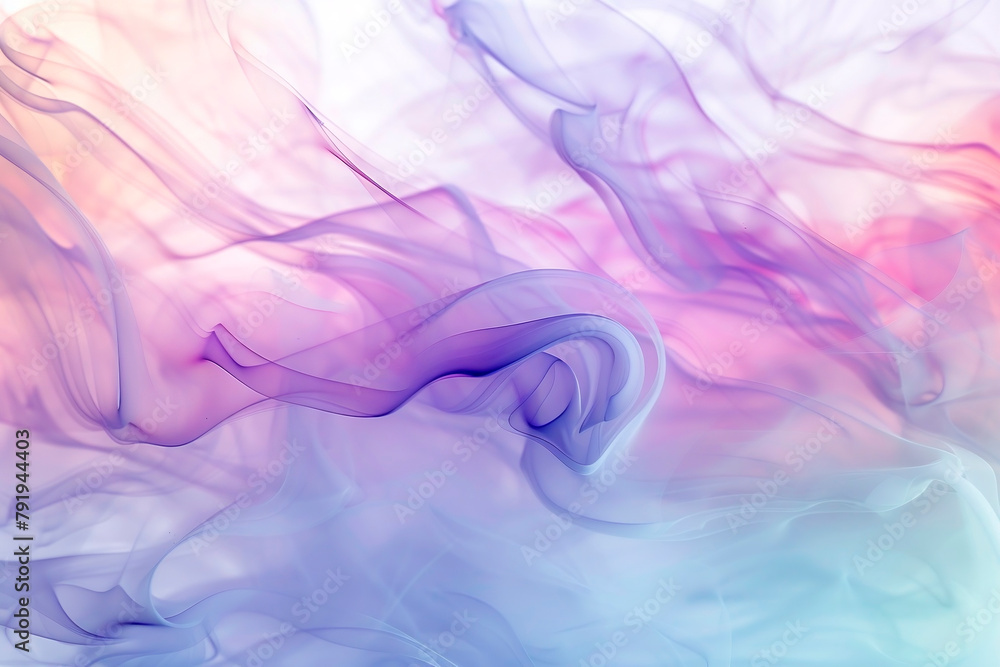Abstract backdrop with stains of colorful incense smoke.