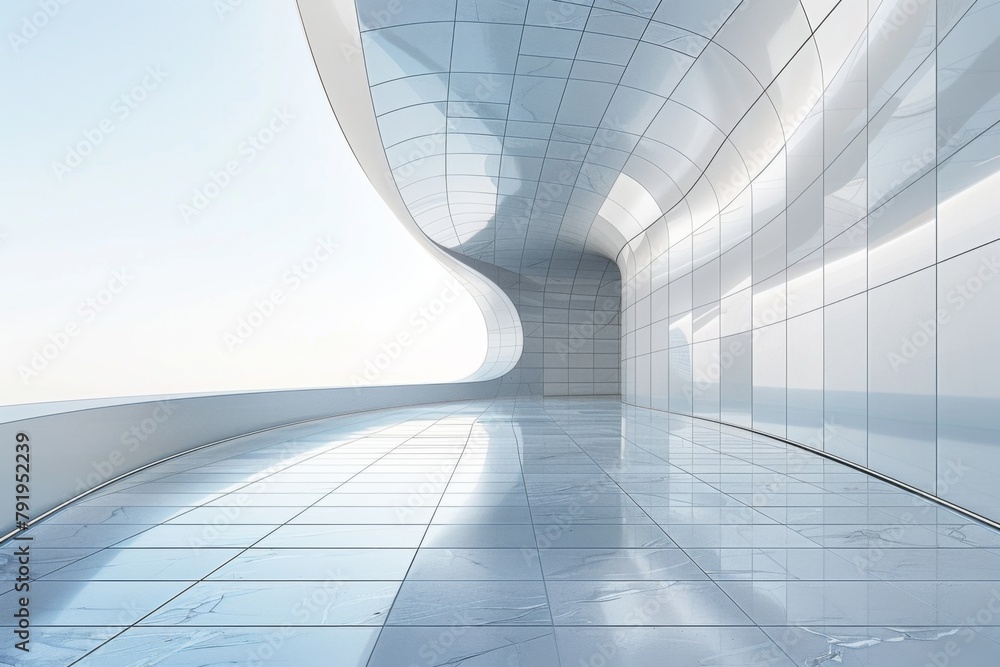 Concrete outdoor square building,Empty architectural background. Concrete outdoor square building,Empty architectural background.