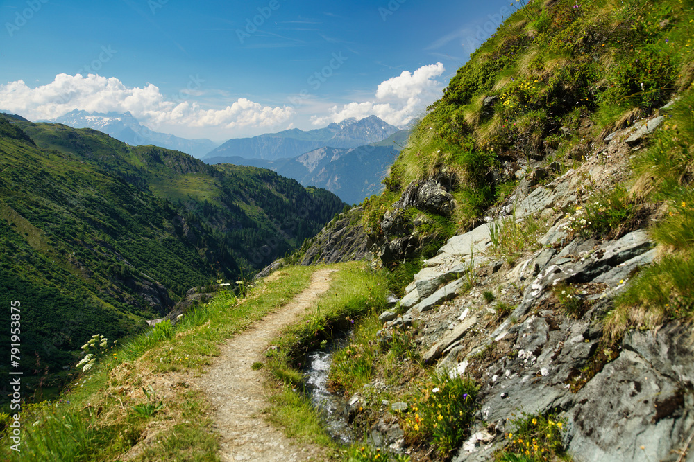 Fototapeta premium Beautiful Pennine Alps, Switzerland.