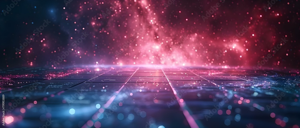 Obraz premium Online education technology for elearning and webinars on digital screens. Concept EdTech, Online Learning, Webinars, Digital Screens, E-Learning