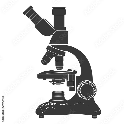 Silhouette microscope black color only