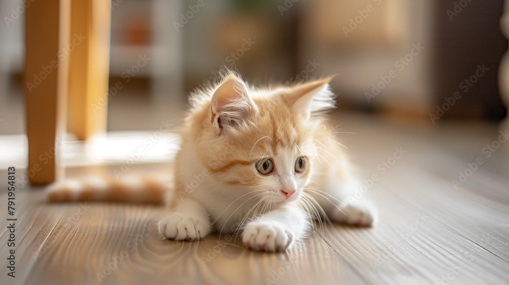 kitten on the floor kitten on the floor