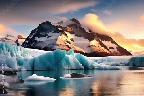 Glaciers (e.g. Glacier National Park in Patagonia)