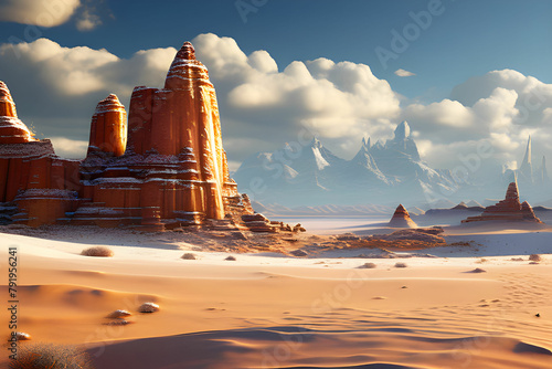 Deserts (e.g. Sahara Desert, Monument Valley)