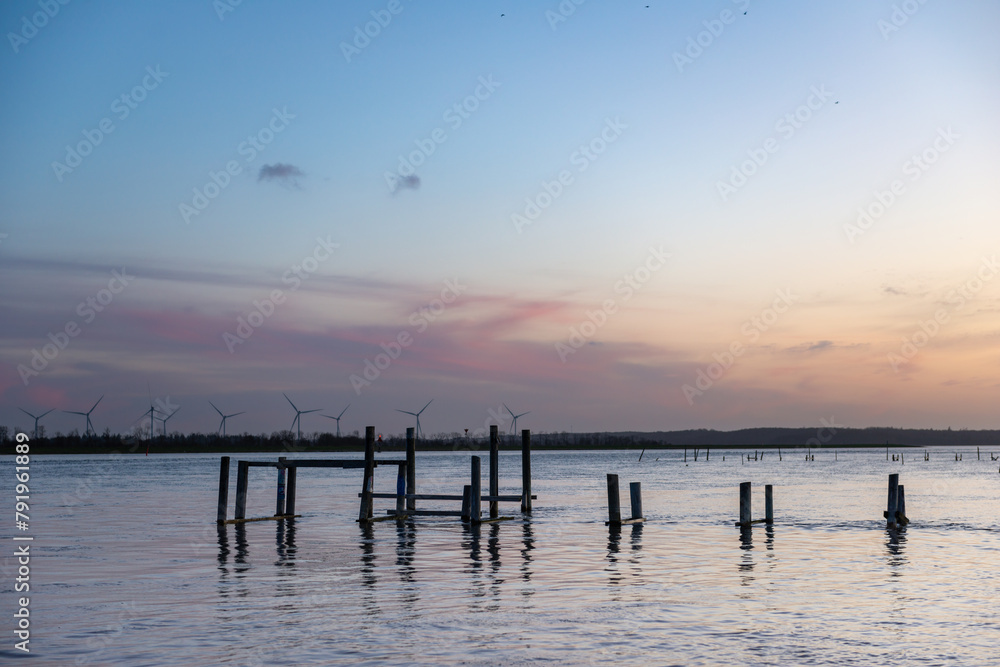 sunset at the pier