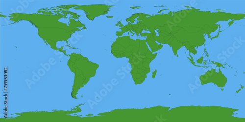 Simple world map with all the details, extremely complete