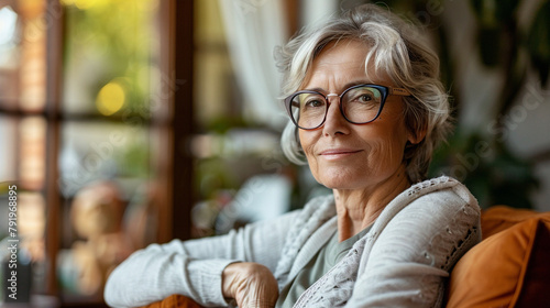 Mature Woman Thoughtfully Reviewing Financial Documents While Planning For A Comfortable Retirement