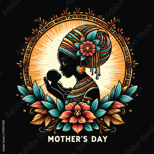 Mother's Day Vector: Cherishing Precious Moments with Mom, Chinese zodiac sign
