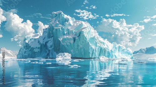 Craft a visual representation of global warming photo