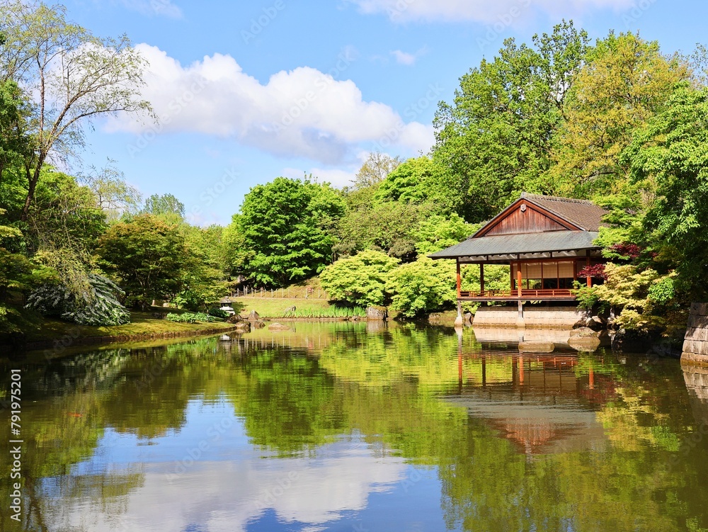 Japanese garden in Hasselt, Belgium. Japanese garden in Hasselt, Belgium.