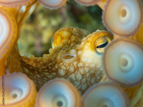 common octopus Octopus vulgaris undewater, Wildlife animal photo