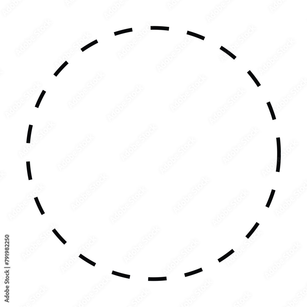 Vector dashed circle flat icon. dotted line circle. Dotted circular logo. Halftone fabric design. Abstract graphic element. Round cut line. Vector template. Vector illustration. Eps file 669. Vector dashed circle flat icon. dotted line circle. Dotted circular logo. Halftone fabric design. Abstract graphic element. Round cut line. Vector template. Vector illustration. Eps file 669.