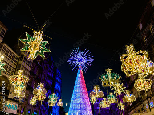 Festive Splendor: A City's Christmas Lights Display