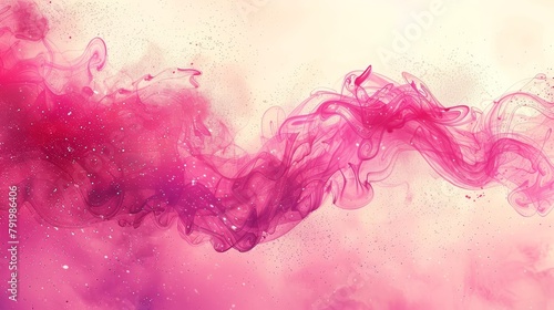  A pink-purple backdrop with copious smoke rising from both its top and bottom photo
