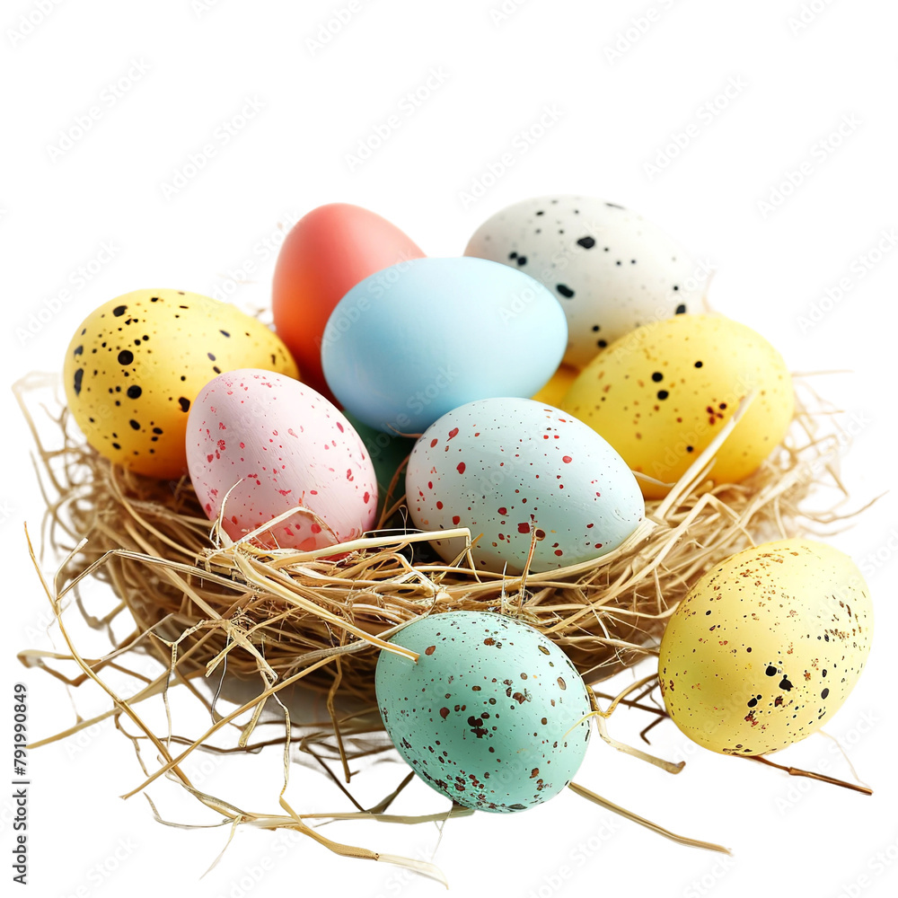 Beautiful Egg Hunt Isolated On White Background Beautiful Egg Hunt Isolated On White Background