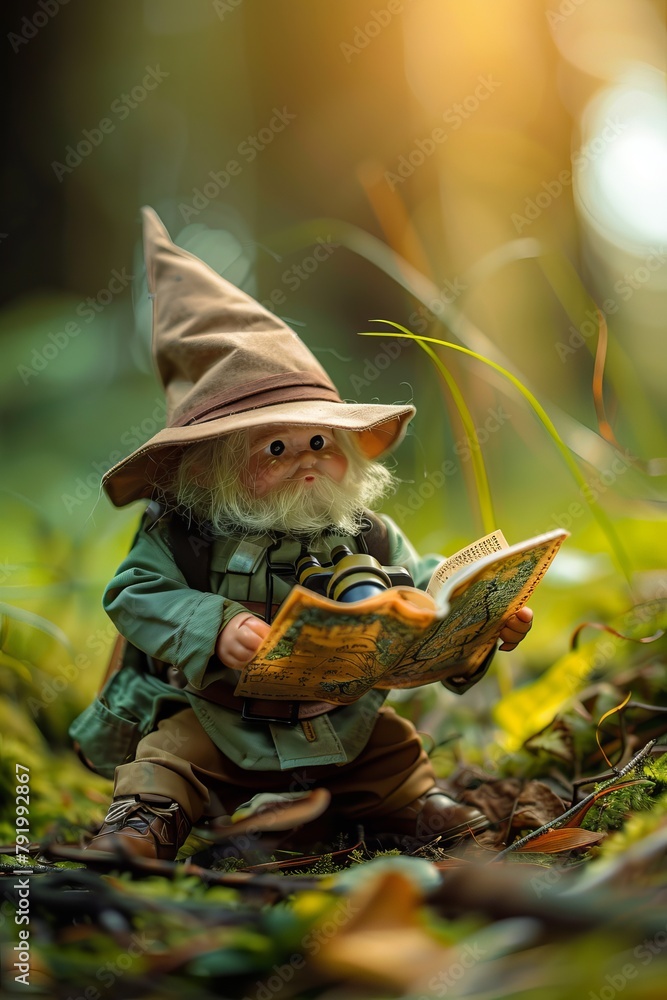 Explorer in a forest Explorer in a forest