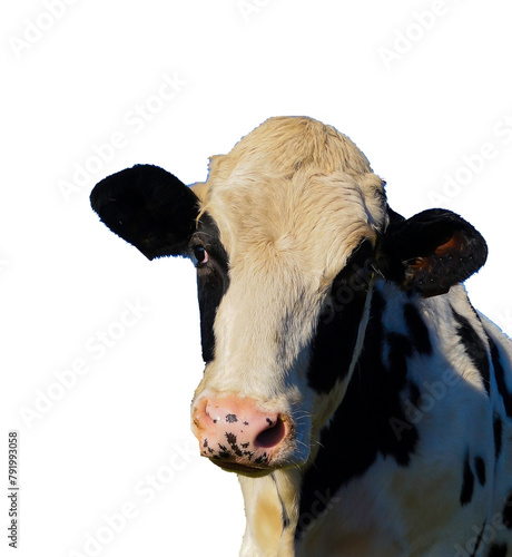Kuh schwarz weiß freigestellt © pusteflower9024