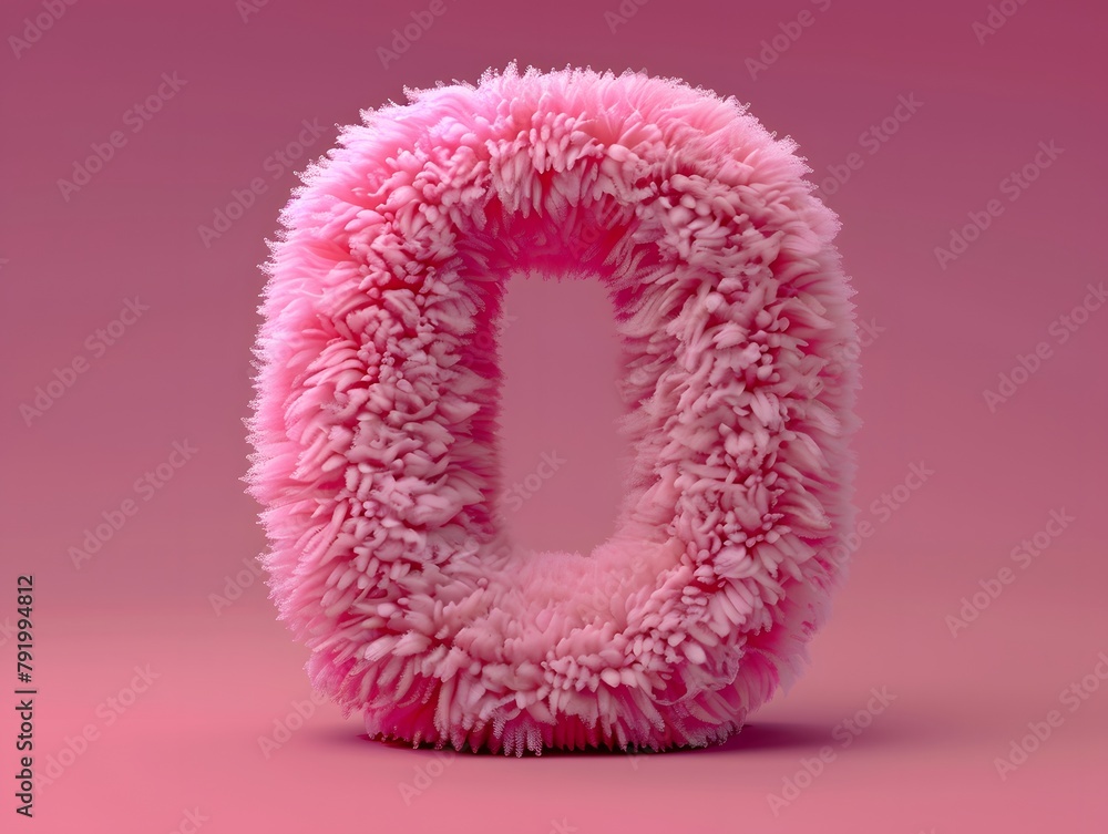 Fluffy number 0 on solid background
Fluffy number 0 on solid background