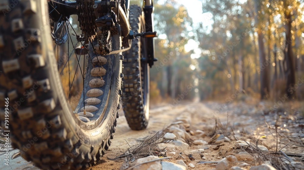 Wheel dirt bicycle at race outdoors Wheel dirt bicycle at race outdoors