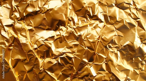 Shiny yellow gold foil texture