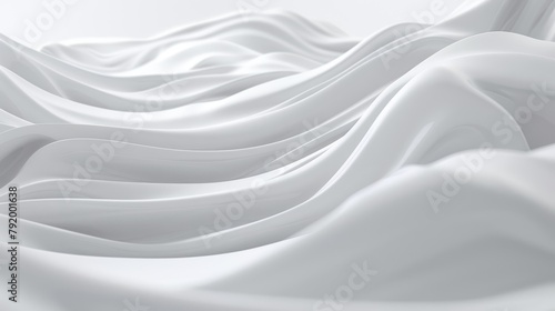 White satin fabric with smooth waves. High-resolution digital texture. Abstract elegance and luxury concept for design and print