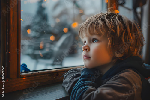 An autistic child feeling lonely at home, experiencing isolation and seeking support.