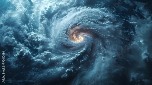 The Power of Nature: An Educational Showcase Through a Majestic Hurricane Scene. Concept Educational Showcases, Nature's Power, Majestic Hurricanes, Weather Phenomena, Learning Through Nature