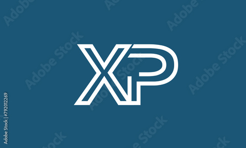 Alphabet letters Initials Monogram logo XP, PX, X and P