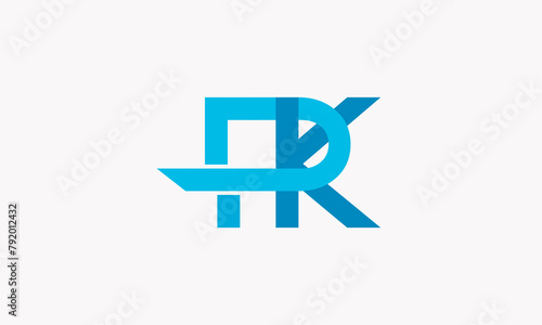 Alphabet letters Initials Monogram logo KP, PK, K and P