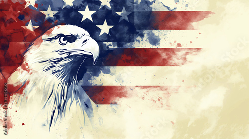 american bald eagle flag them background