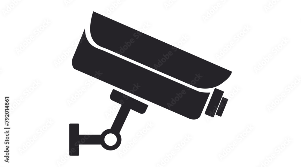 Surveillance camera Icon. Vector isolated editable black and white illustration Surveillance camera Icon. Vector isolated editable black and white illustration