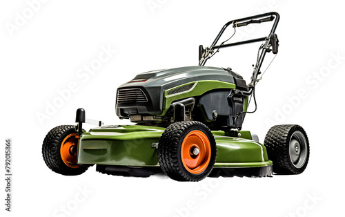 lawn mower isolated on white