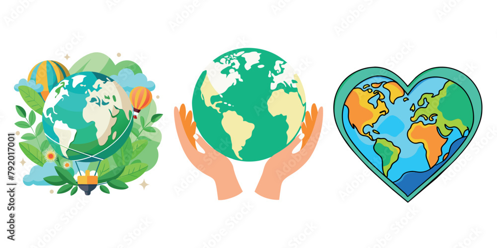 Lovely earth day. Planet earth day care. Art set.
Lovely earth day. Planet earth day care. Art set.