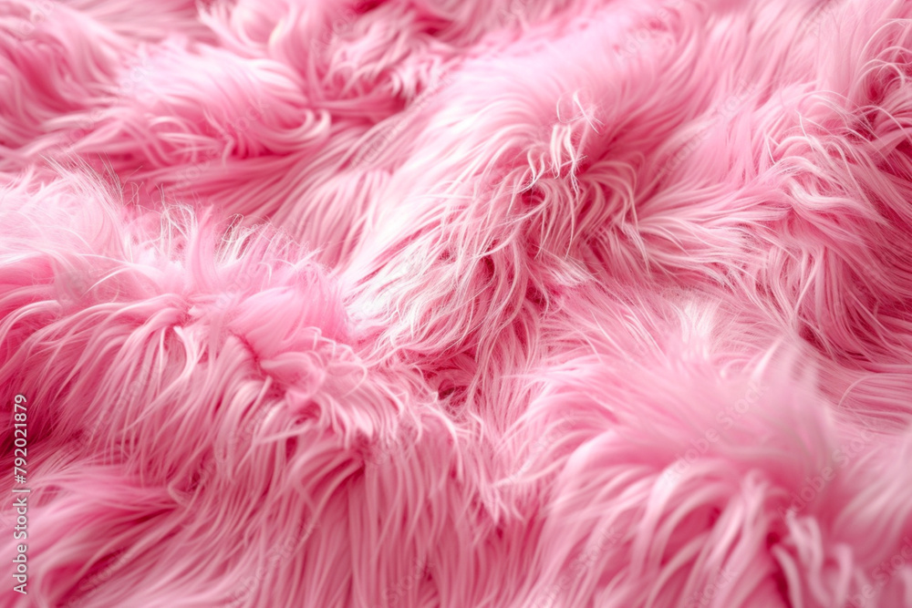 Pink fur texture top view. Pink fur texture top view.