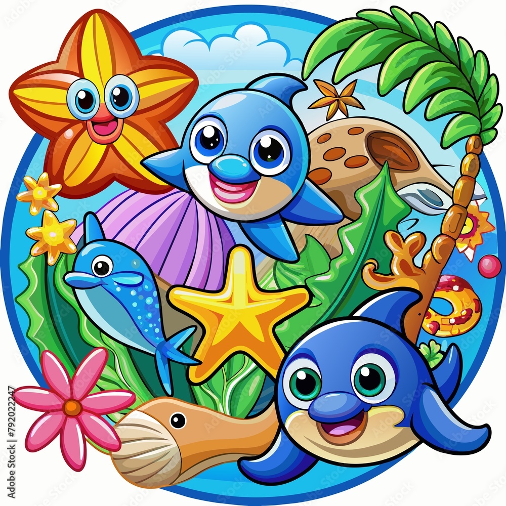 Naklejka premium world ocean day 