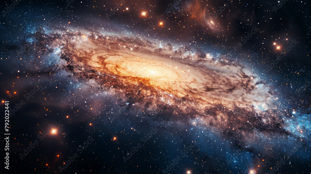 Fototapeta premium Iridescent Cosmos Captivating Galaxy Photography