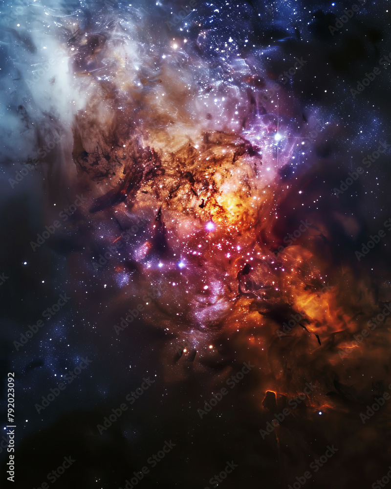 Iridescent Cosmos Capturing Celestial Splendor