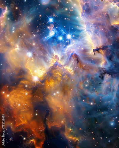 Iridescent Cosmos Capturing Celestial Splendor © Pixel