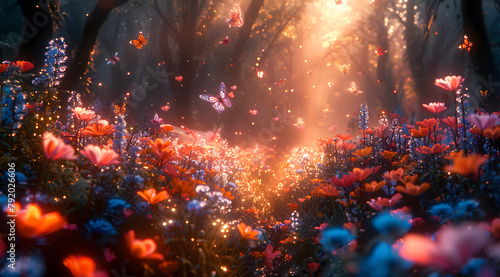 Enchanted Dreams: Fairies, Sprites, and Glowing Butterflies in Oil-Brushed Realms © Thien Vu
