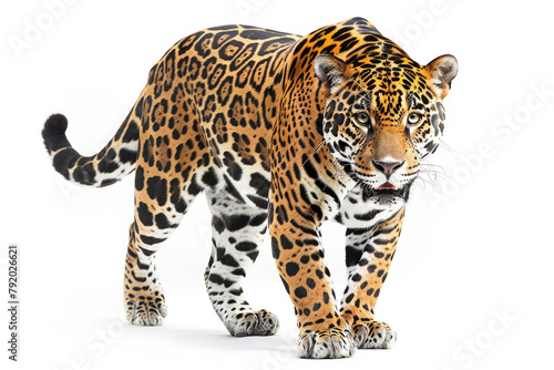 A jaguar prowling  ready to pounce