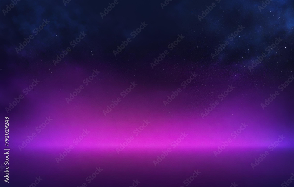 Abstract studio room blue and pink neon color glowing lighting effect with decoration dust background Pro Vector
