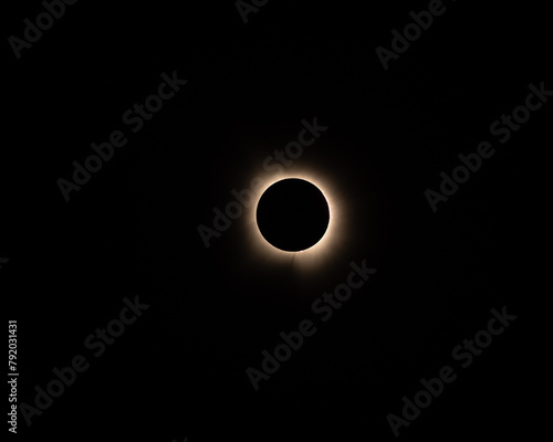 Solar eclipse during totality 