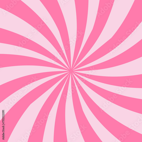 Obraz na płótnie Vector background in the form of a pink spiral. Pink whirlwind. Pink candy pattern. Psychedelic drawing w salonie
