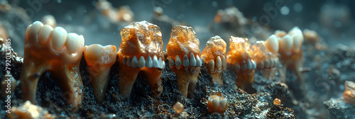 Tooth Decay Disease,
close up of a burning incense photo