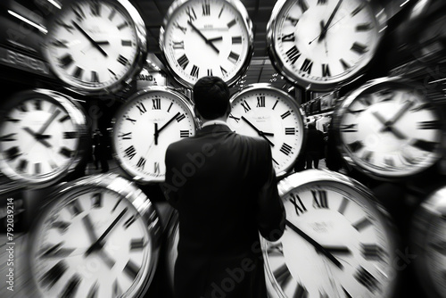 Lateness often leads to stress and anxiety, both for the person who is late and for those waiting. photo