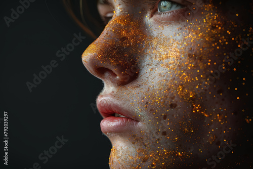 A person experiencing shortness of breath and wheezing during a pollen-heavy day, indicating the respiratory challenges of pollen allergies.  Generative Ai. photo