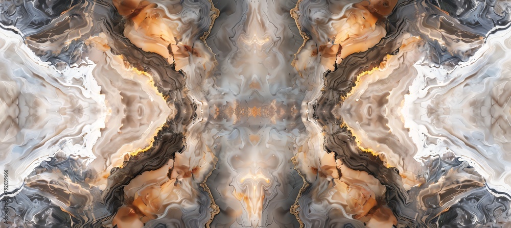 Fractal image, astraction, flowing lines, marble and stone likeness, infinite likeness. Pearlescent shades, onyx, obsidian