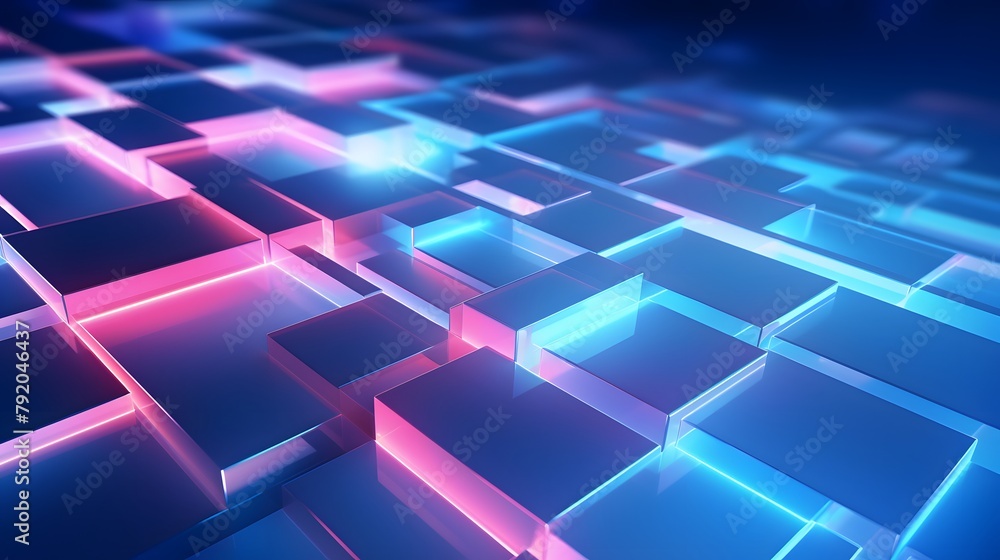 3d rendering of blue and pink abstract geometric background. Scene for advertising, technology, showcase, banner, game, sport, cosmetic, business, metaverse. Sci-Fi Illustration. Product display 3d rendering of blue and pink abstract geometric background. Scene for advertising, technology, showcase, banner, game, sport, cosmetic, business, metaverse. Sci-Fi Illustration. Product display