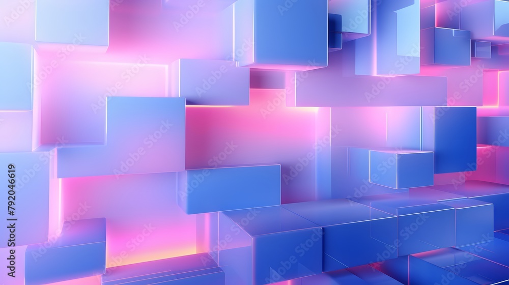 3d rendering of blue and pink abstract geometric background. Scene for advertising, technology, showcase, banner, game, sport, cosmetic, business, metaverse. Sci-Fi Illustration. Product display 3d rendering of blue and pink abstract geometric background. Scene for advertising, technology, showcase, banner, game, sport, cosmetic, business, metaverse. Sci-Fi Illustration. Product display