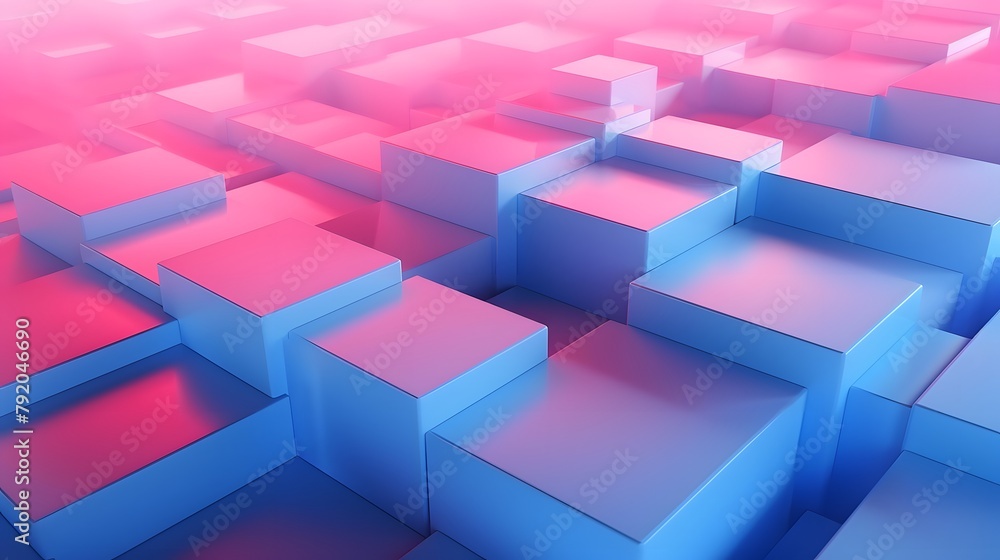 3d rendering of blue and pink abstract geometric background. Scene for advertising, technology, showcase, banner, game, sport, cosmetic, business, metaverse. Sci-Fi Illustration. Product display 3d rendering of blue and pink abstract geometric background. Scene for advertising, technology, showcase, banner, game, sport, cosmetic, business, metaverse. Sci-Fi Illustration. Product display